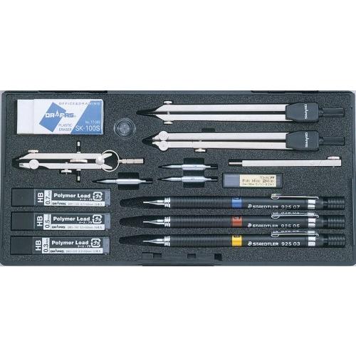 (未使用･未開封品)　ドラパス 独式S型製図器セット 10本組19品 01528 sdt40b8 ドラパス 独式製図器セット S型 10本 19品 01-528 : 画材生活 本店