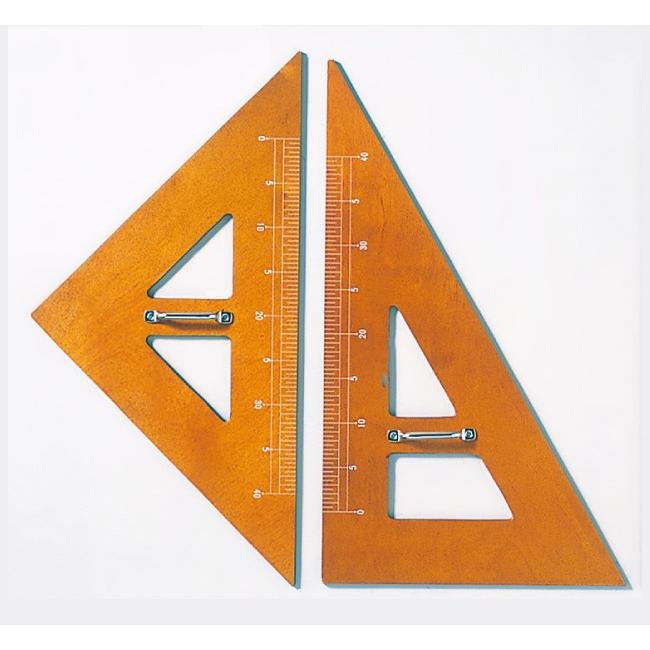 木製三角定規 11-301 教授用 非常に高い品質 黒板用 注目 2枚1組
