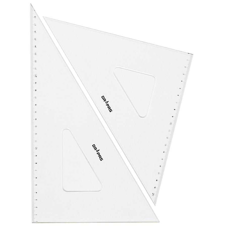 Drapas インクエッジ付き三角定規 2 5mm厚 18cm 目盛付き 13 422 2枚1組 画材生活 本店 ヤフーショップ 通販 Yahoo ショッピング