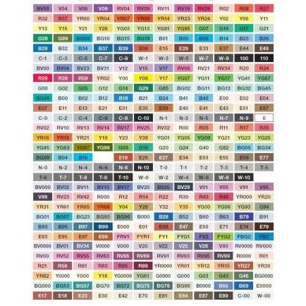 Copic sketch all collor 358 pc's  no case  コピックスケッチ　全色　358色　新品　コピック　ケースなし　　　　　　　　　　　　　　　_2