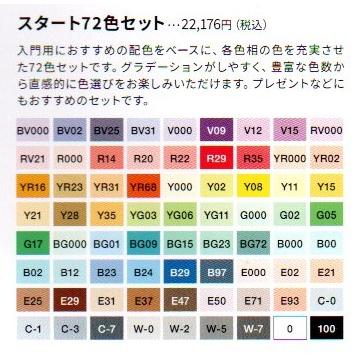 コピックチャオ スタート72色セット コピックチャオ ケースなし