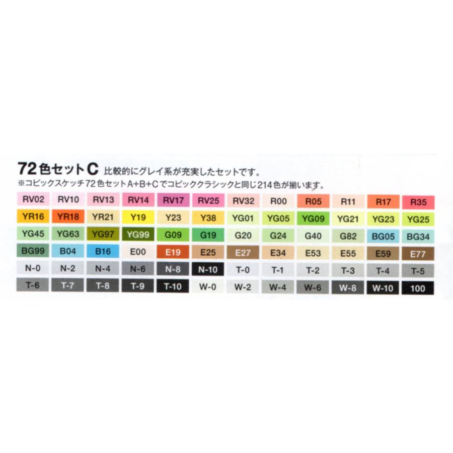 コピックスケッチ　全色セット　コピック　ケースなし  新品　　　　　　　　　　　　　　　_3