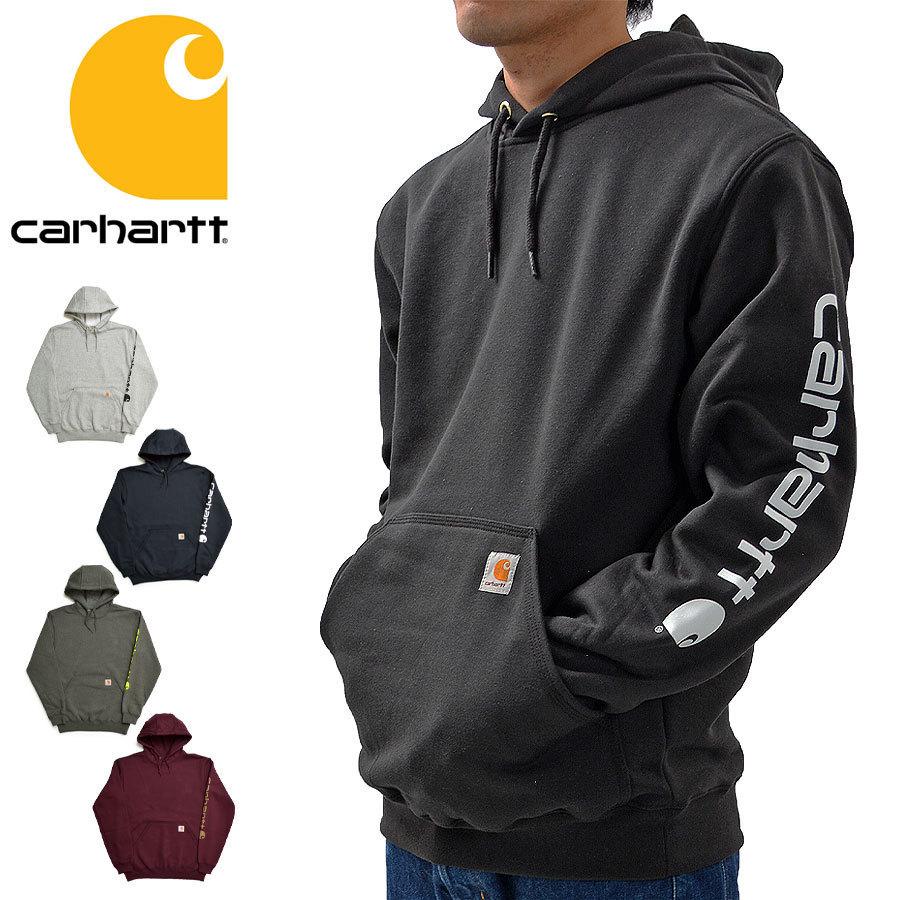 カーハート Carhartt パーカー メンズ 袖ロゴ スリーブロゴ プリント