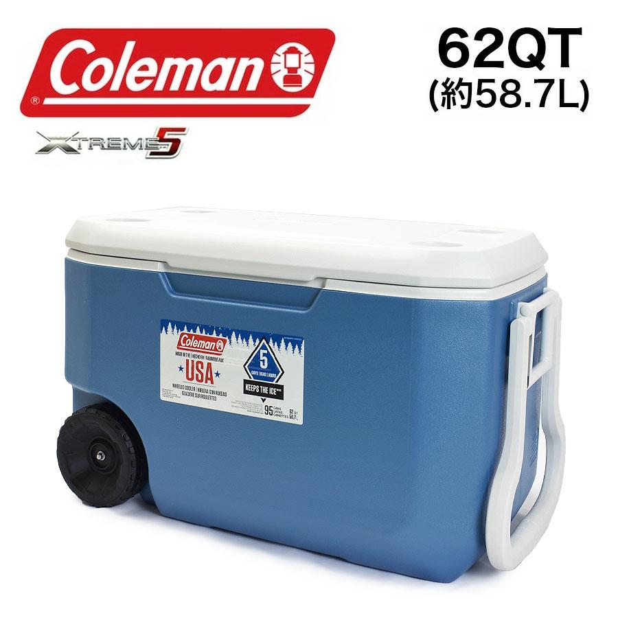 COLEMAN ホイールクーラー 60QTブルー ホワイト 2000027863