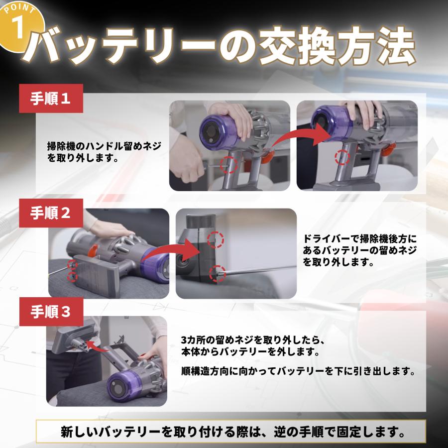 Dyson ダイソン V11 SV14 互換 バッテリー 大容量 4000mAh ネジ Dyson ダイソン V11 SV14 互換 バッテリー 大容量 4000mAh ネジ
