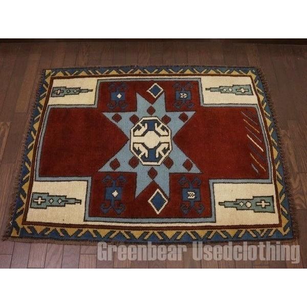 【希少・送料込み】ビンテージラグ　絨毯　ギャッベ　キリム ヴィンテージラグギャッベキリム