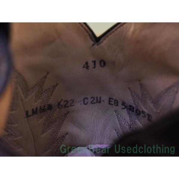 X068 USA製 Larry Mahan ビンテージ ウェスタンブーツ トカゲ革 茶 ブラウン メンズ 26cmくらい｜gb-usedclothing｜08