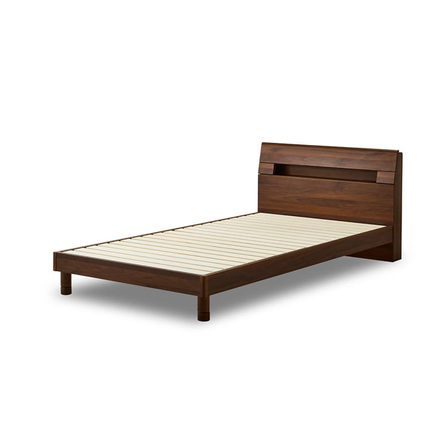 ベッド セミダブルサイズ おしゃれ ベッドフレーム 天然木 ナラ材