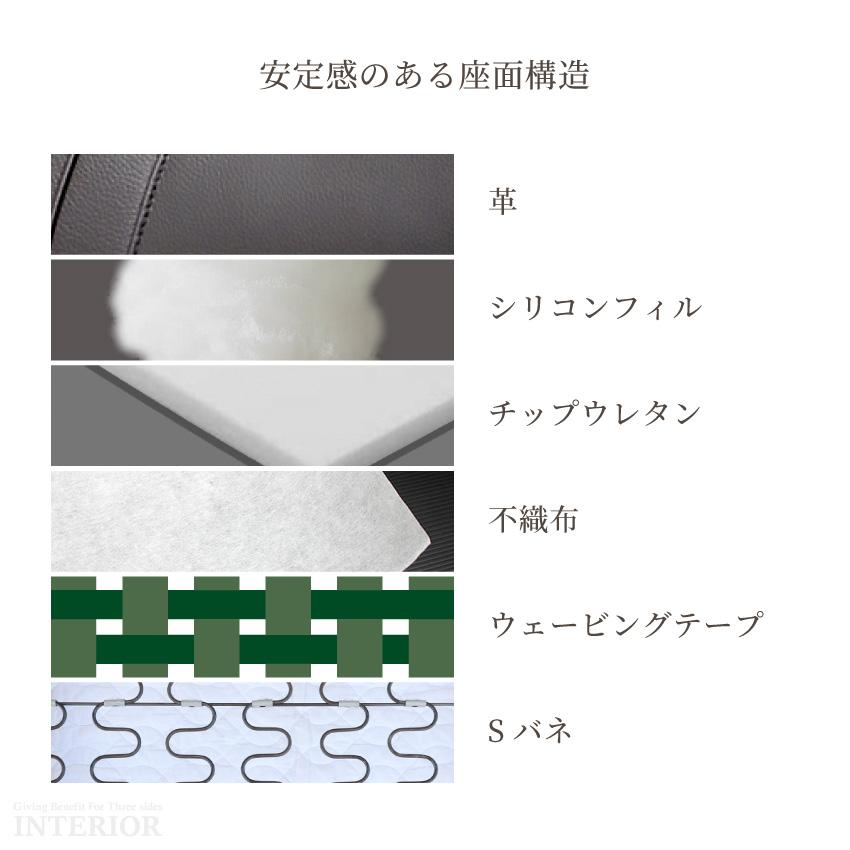 ソファー 3人掛け 革ソファー 幅200cm リビング 3人用 本革 応接室 社長室 応接ソファ 厚革 皮 ハイバック 搬入時背もたれ脱着可 スツール オプション有 | ブランド登録なし | 11