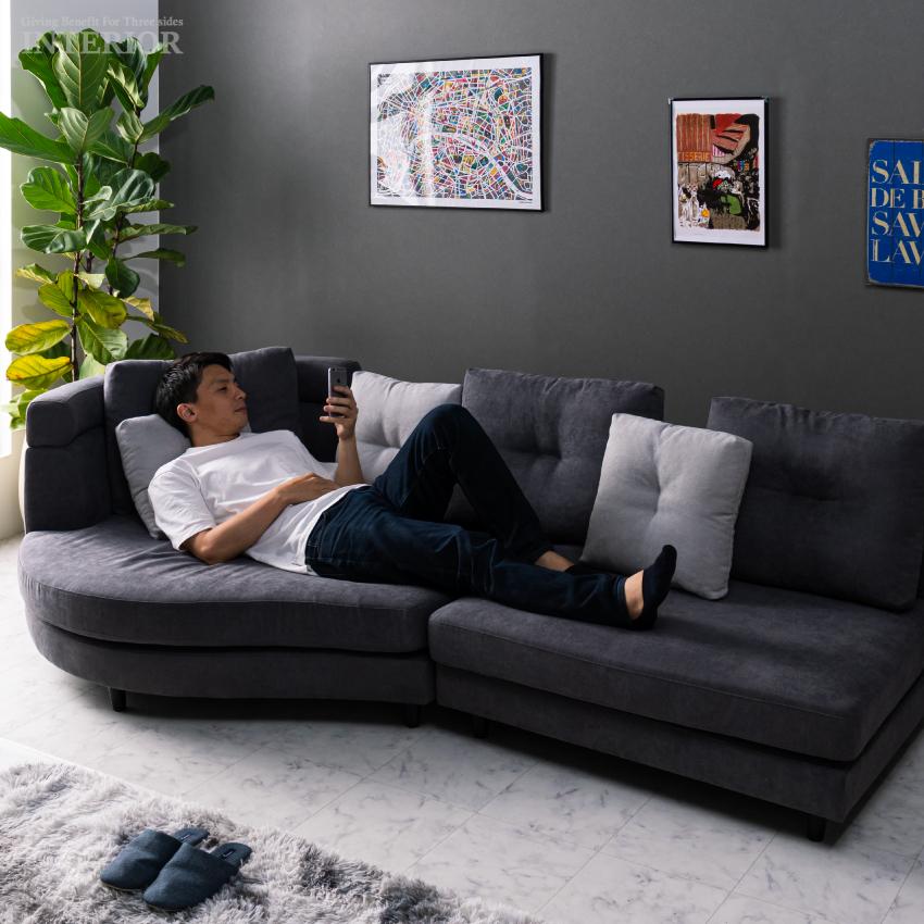 カウチソファー 大型 幅247 奥行163 高さ95