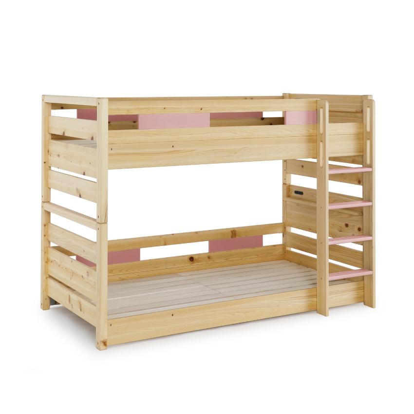 ベッド 2段ベッド シングルサイズ すのこ 2人用 おしゃれ 宮付き 棚