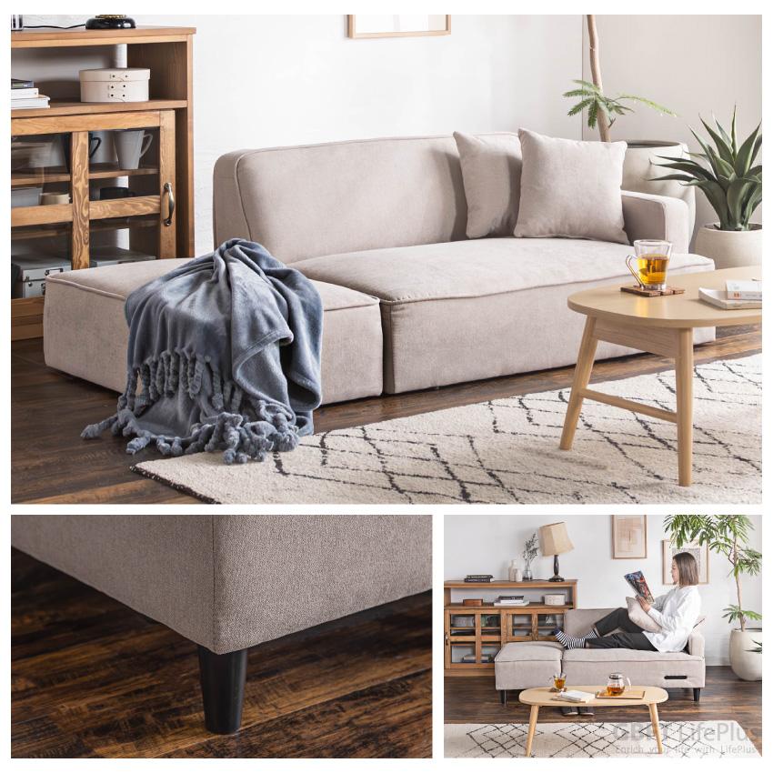 ソファー 2人掛け ローソファー 3人掛け ソファ ファブリック