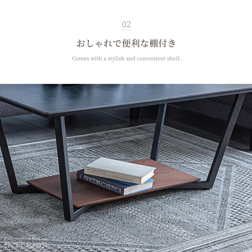 テーブル ローテーブル セラミック センターテーブル 110cm 幅110