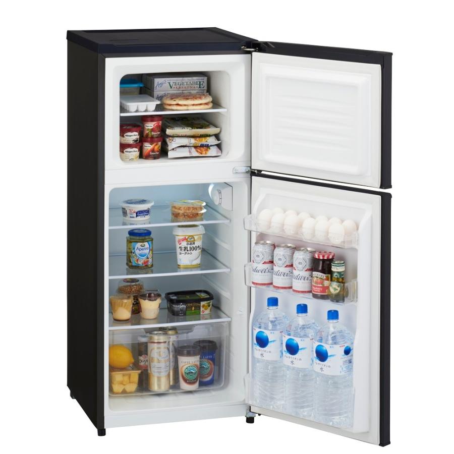 30日迄！Haier 121L 冷蔵庫【JR-N121A-K】 ハイアール ミニマムコンパクト 121L 冷凍冷蔵庫 ブラック JR-N121A-K