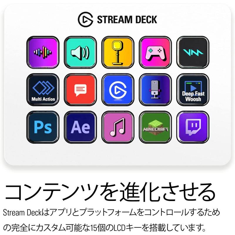 エルガト ストリームデック Elgato Stream Deck MK.2 White｜gbft-online｜02