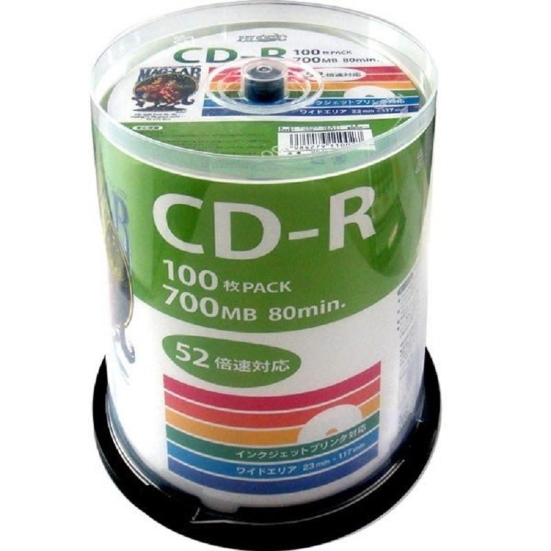 MAG-LAB HI-DISC データ用CD-R 700MB 52倍速 100枚 HDCR80GP100 : GBFT