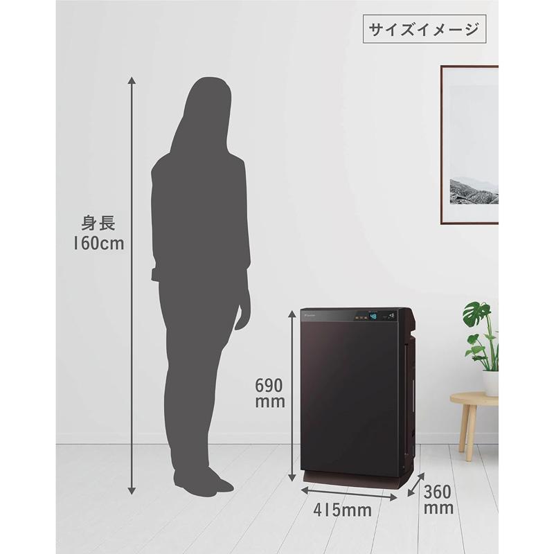 ダイキン DAIKIN うるるとさらら 除加湿ストリーマ空気清浄機 ブラウン 