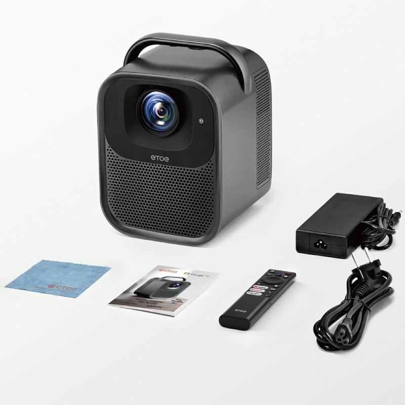 ETOE Seal Pro Google TV プロジェクター 1080P 1000ANSIルーメン搭載