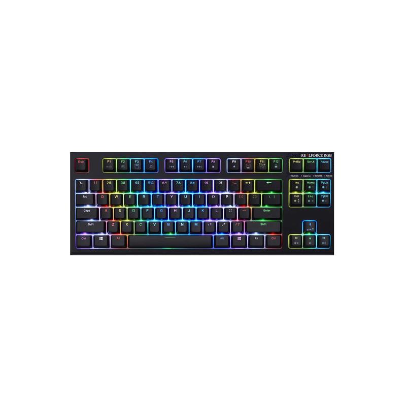 REALFORCE リアルフォース R2TLA-US4G-BK テンキーレス RGB 日本製