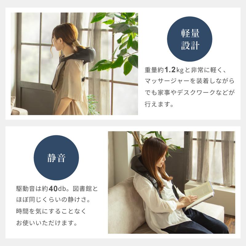 Pure Luxe マッサージャー マッサージ器具 ヒーター付き 軽量