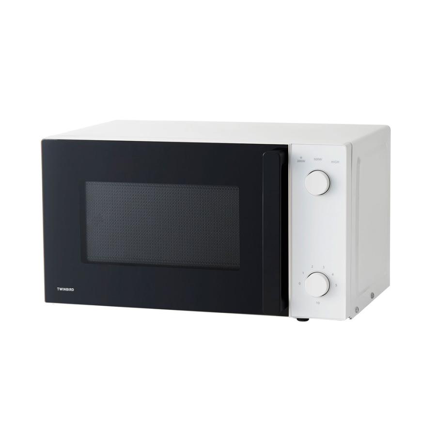 ツインバード（TWINBIRD） DR-D254W 電子レンジ 17L 50／60Hz ホワイト