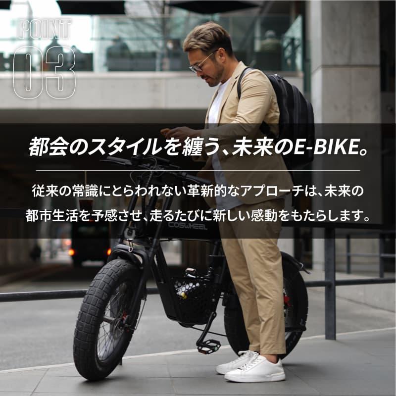 MODEL COSWHEEL MIRAI COMFORT 電動アシスト自転車 e-bike マットブラックスカイグレーピュアホワイトの画像