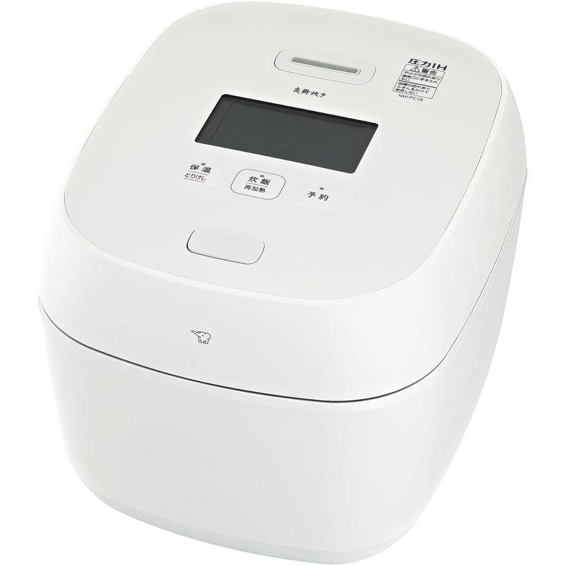 炎舞炊き 象印 ZOJIRUSHI 炊飯器 絹白 1升 10合 圧力IHタイプ 遠赤外線