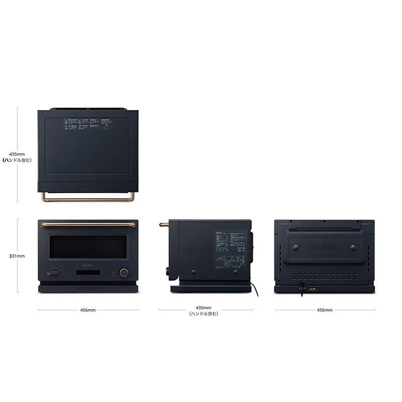 BALMUDA The Range ブラック オーブンレンジ 20L K09A-BK