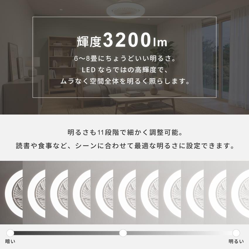 Pure Luxe シーリングファンライト 首振り LED DCモーター リモコン 調