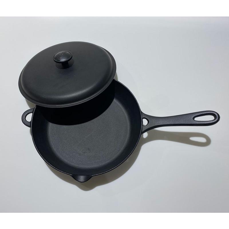 岩鋳（IWACHU） フライパン24蓋付 黒焼付 内径23.5cm IH対応 南部鉄器