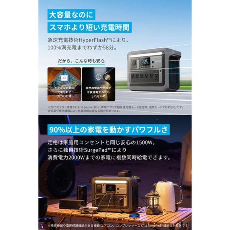 Anker（アンカー） Solix C1000 Portable Power Station A1761521