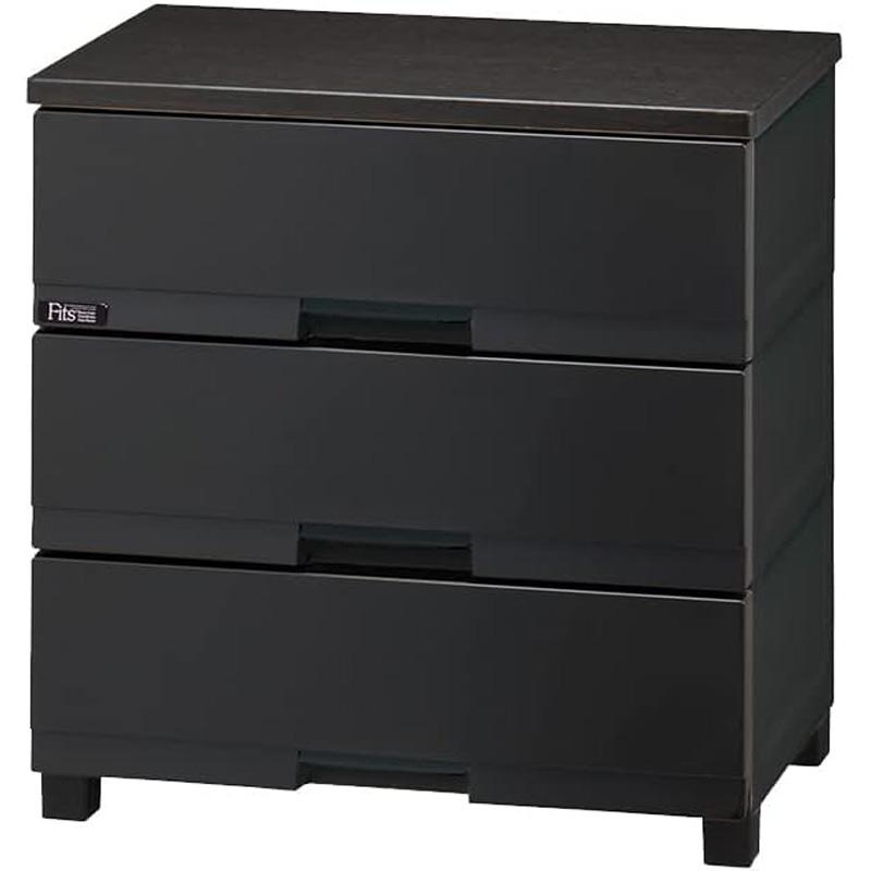 天馬 Tenma フィッツプラス プレミアム チェスト 3段 プレミアムブラック 幅65cm FP6503 | Fits