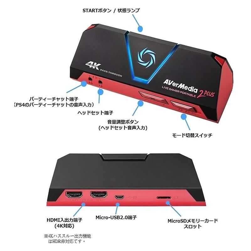 【正規販売代理店】アバーメディア AVerMedia Live Gamer Portable 2 PLUS 録画・ライブ配信に対応したゲームキャプチャー AVT-C878 PLUS｜gbft-online｜02