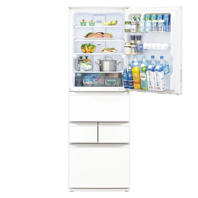 SHARP（シャープ） 冷蔵庫 シルキーマットホワイト 408L SJ-XW41P-W