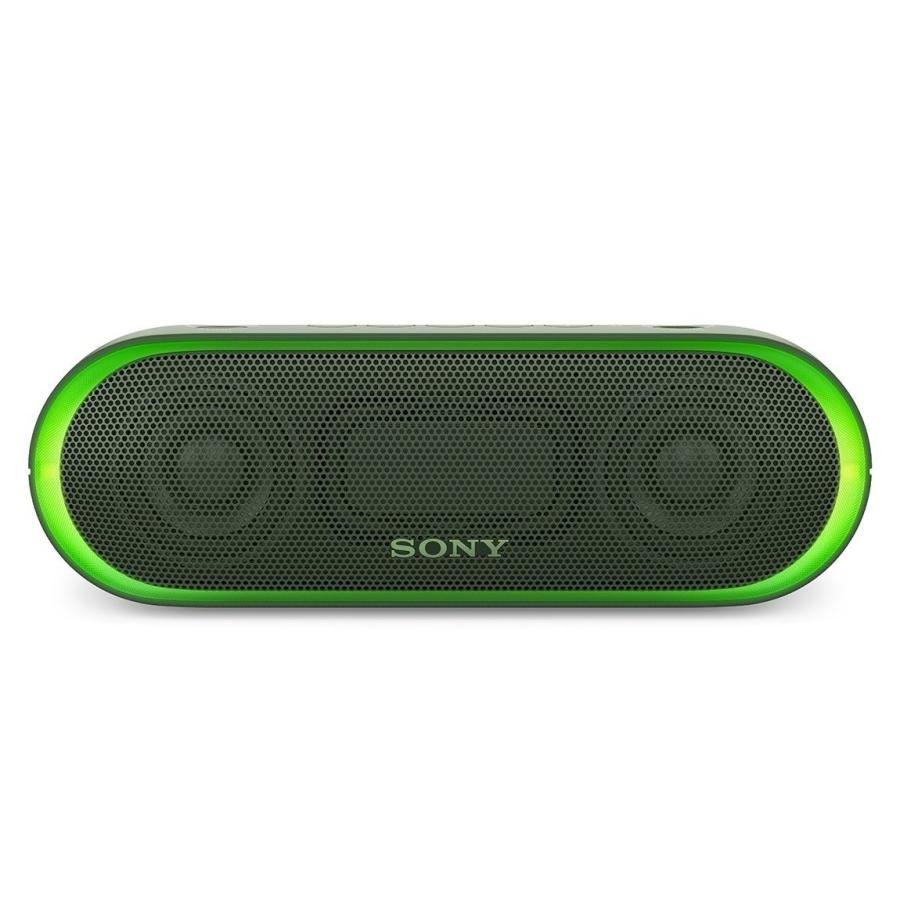 【美品・箱付き】SONY SRS-XB20ワイヤレススピーカー グリーン 防水 SONY（ソニー） ワイヤレスポータブルスピーカー 重低音モデル 防水