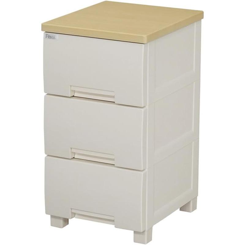 Fits フィッツプラス　チェスト　幅35cm メープル　3段　キャスター付き 天馬 【7/27日0:00〜23:59 全品15％OFFクーポン】収納ケース
