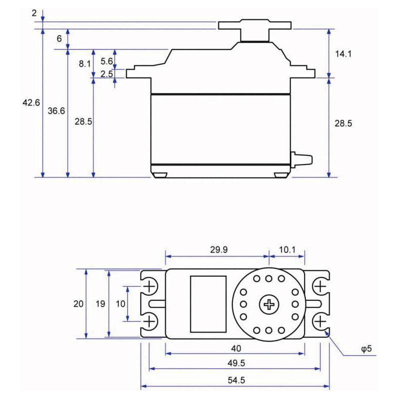 双葉電子工業 FUTABA フタバ S-C401 RCカー用サーボ 0.09sec/13.8kg