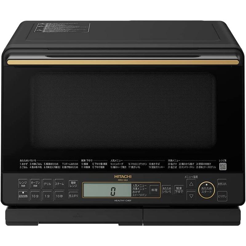 ヘルシーシェフ 日立 HITACHI ブラック スチームオーブンレンジ 縦開き
