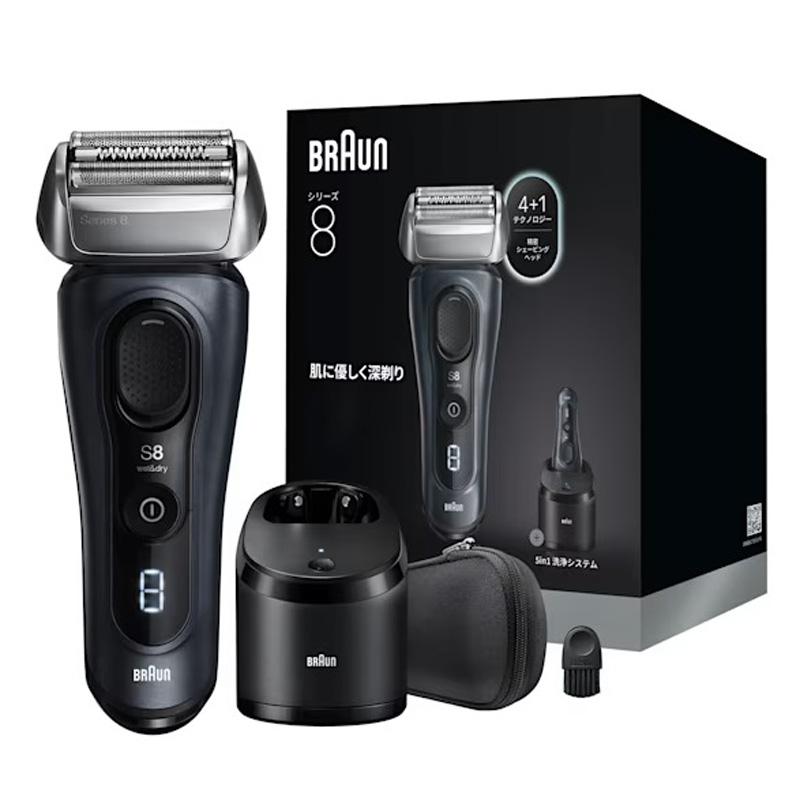 BRAUN ブラウン 電気シェーバー Series 8 8663cc 4カットシステム搭載 お風呂剃り対応 BRAUN（ブラウン） 電気シェーバー Series 8 8663cc 4カットシステム
