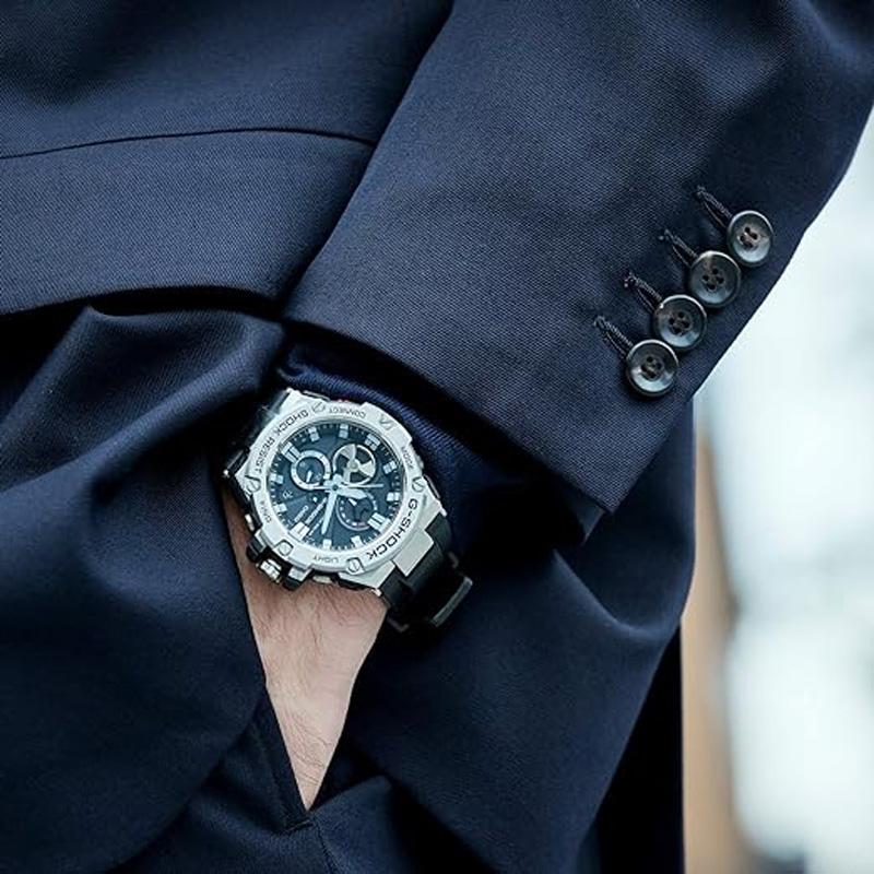 カシオ CASIO G-SHOCK G-STEEL GST-B100シリーズ 腕時計 メンズ ブラック GST-B100-1AJFの画像