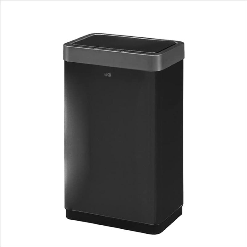 EKO ゴミ箱 ステンレス製 45L 自動感知 ふた付き ブラック EK9260-45L  