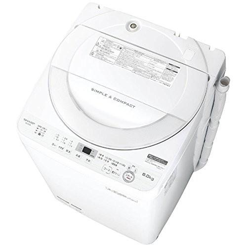 シャープ SHARP 全自動洗濯機 ステンレス穴なし槽 6kg ホワイト ES 