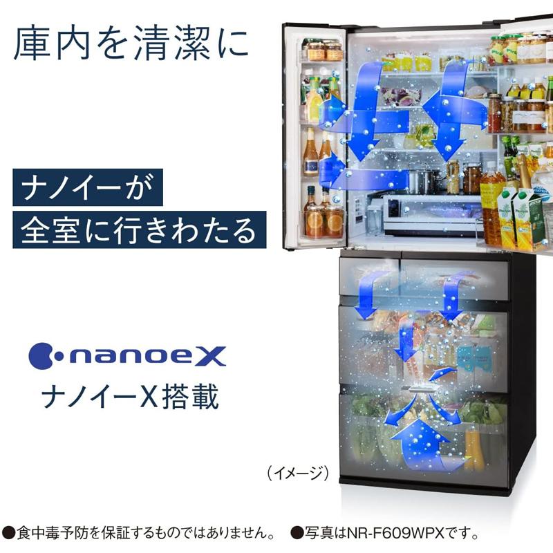 パナソニック Panasonic ミスティスチールグレー 600L はやうま冷凍搭載 冷蔵庫 幅685mm NR-F609WPX-H｜gbft｜14