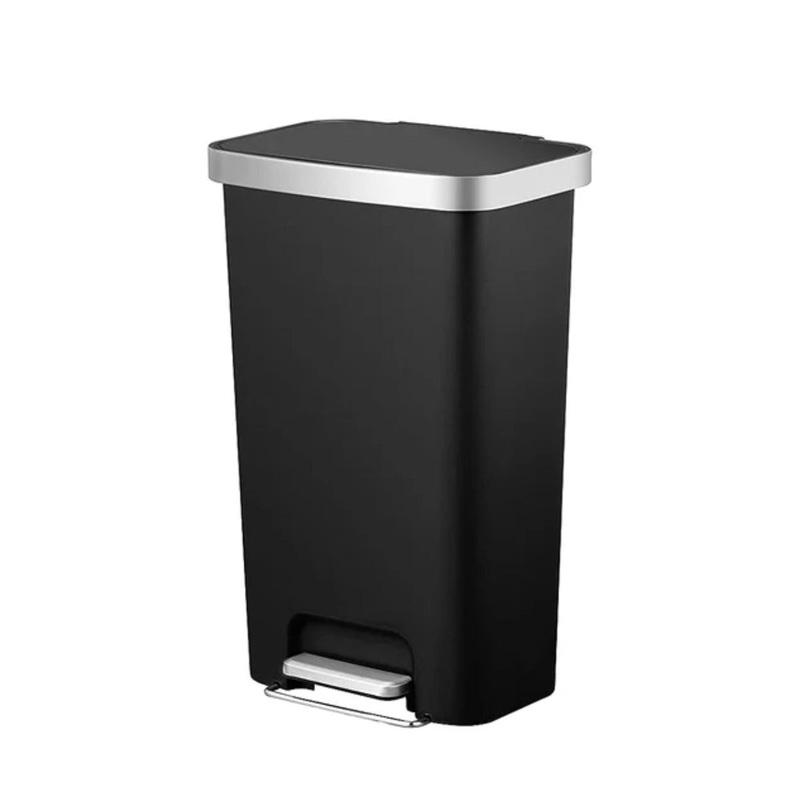 EKO ハナ ステップビン ゴミ箱 ブラック EK6266-45L-BK_1