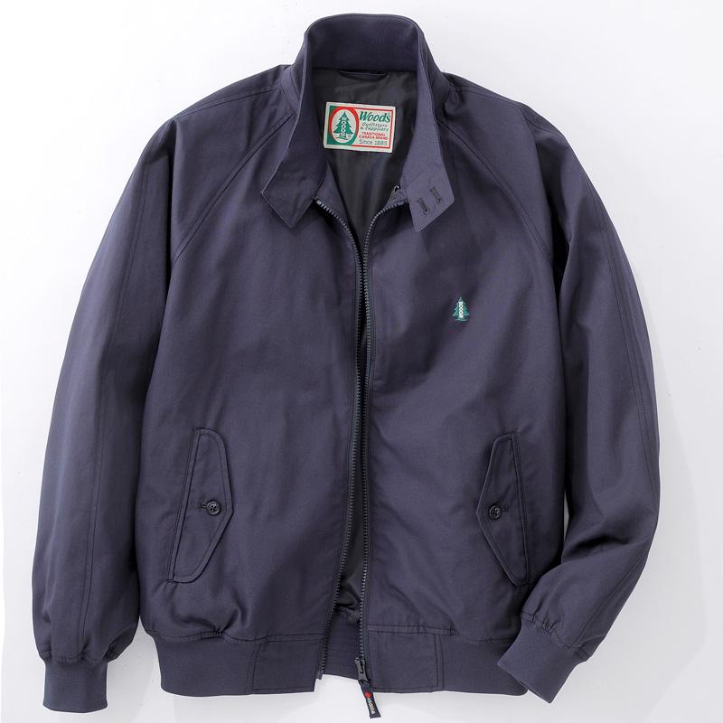 Woods ウッズ ベンタイル スイングトップ ネイビー L メンズ 撥水 1C5 