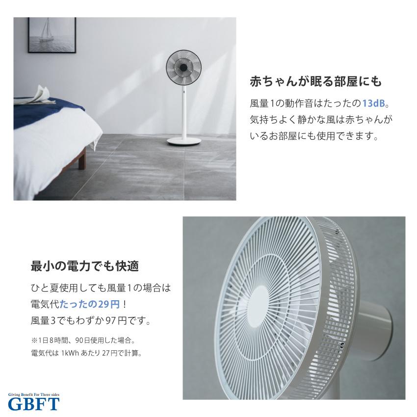 The GreenFan 扇風機 ブラック×ダークグレー EGF-1800-DK 正規品 日本