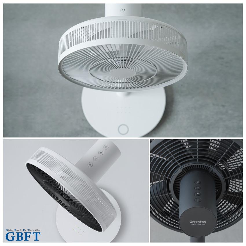 The GreenFan 扇風機 ホワイト×グレー EGF-1800-WG 正規品 日本製 EGF