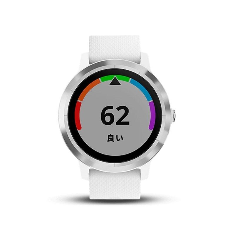 GARMIN ガーミン スマートウォッチ 時計 GPS アクティブトラッカー 活動量計 vivoactive3 ホワイト ステンレス|GBFT Online PayPayモール店|01
