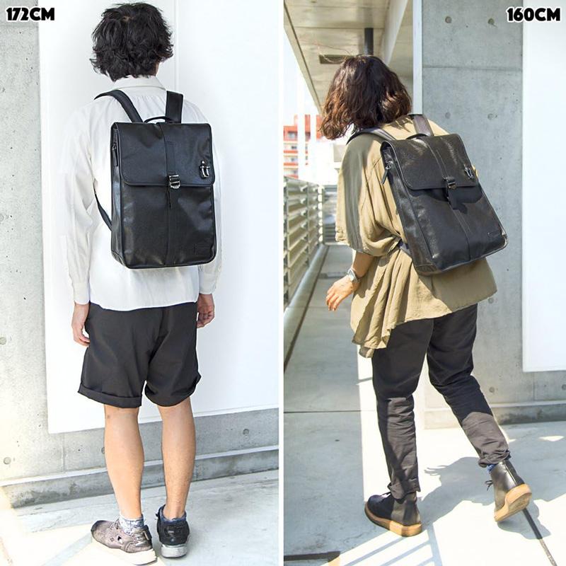 森野帆布 スリムリュック L ブラック メンズ 通勤リュック