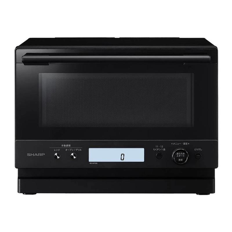 シャープ SHARP オーブンレンジ PLAINLY ブラック 23L 縦開き RE-WF235 